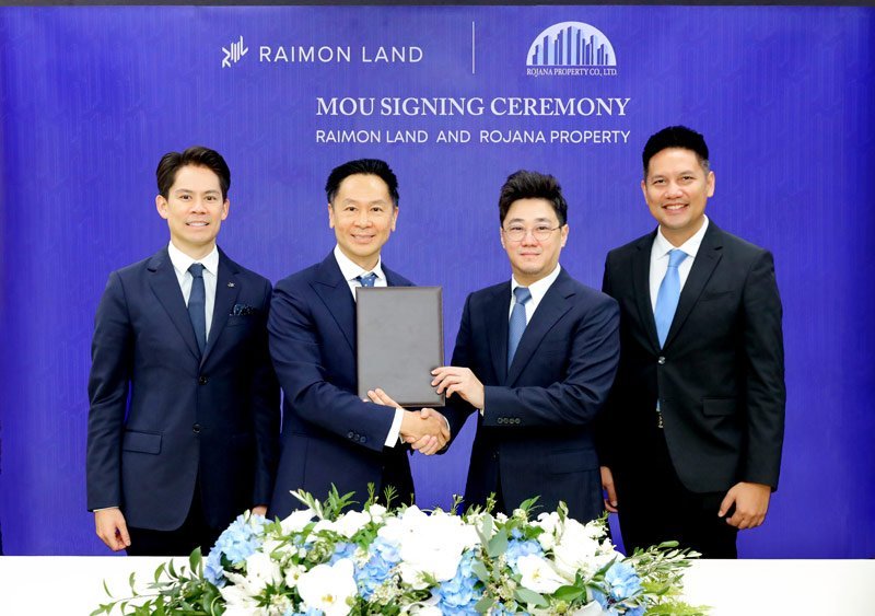 Raimon Land signs MOU with Rojana Property embarking on the development of branded hotel and residences in Phuket