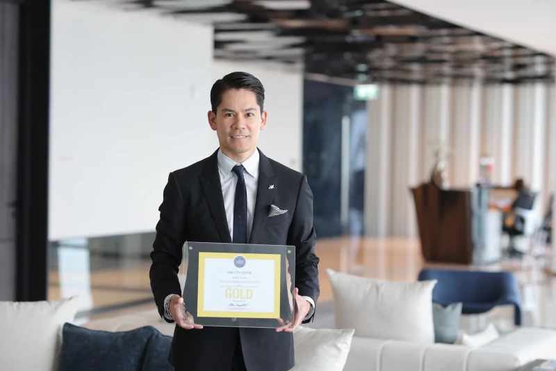 RML wins LEED Gold for Thailand’s tallest Grade A+ office building ‘OCC’, emphasizing its world-class standard of a building with high  energy efficiency and care for the environment